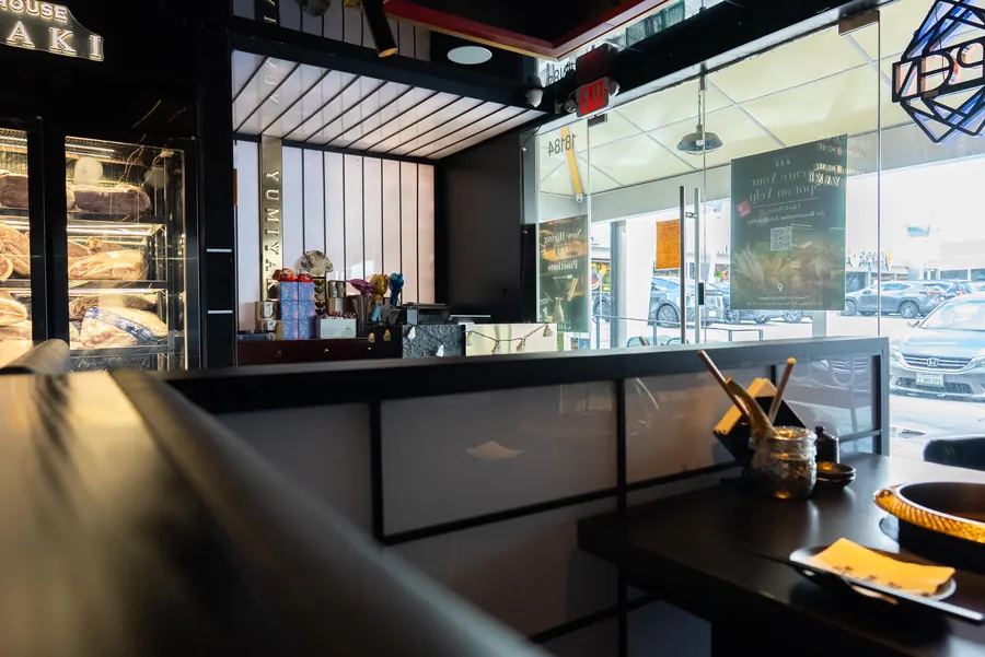 The front window onto the plaza